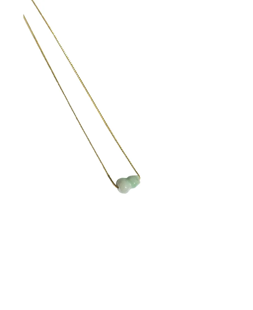 Puzzle — Jade stone pendant necklace