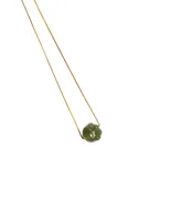 seree Cat paw - Green jade necklace