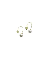 seree Ana — Pearl jade thread earrings