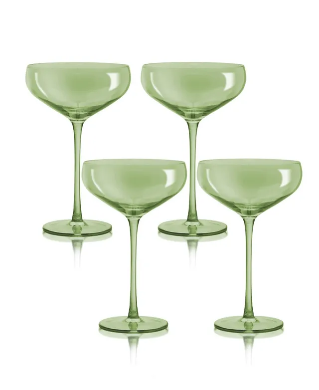 Table 12 5.8-Ounce Mini Coupe Cocktail Glasses, Glass Cups Set of