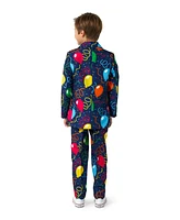 Suitmeister Big Boys Confetti Balloons Button Closure Suit Set