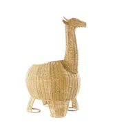 Kaplan Early Learning Giraffe Washable Wicker Floor Basket