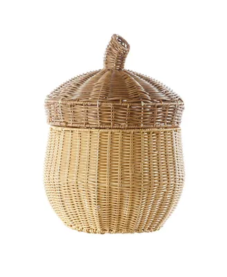 Kaplan Early Learning Acorn Washable Wicker Floor Basket