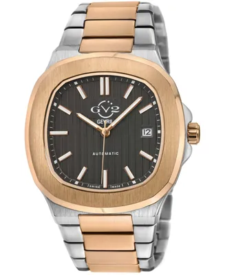 GV2 by Gevril Men's Potente Automatic Two-Tone Stainless Steel Watch 40mm