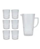 Fortessa Malcolm Clear Pitcher 50.7 oz, Dof (double old fashioned) 11.5 oz, Set of 7