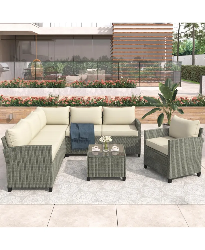 simplie fun patio furniture set, 5 piece outdoor conversation set