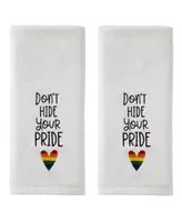Skl Home Pride Cotton 2 Piece Hand Towel Set, 25" x 16"