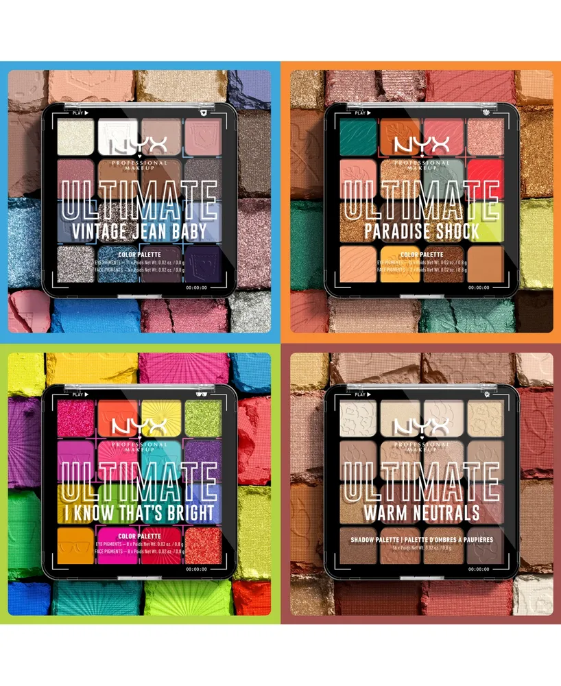 Nyx Professional Makeup Ultimate Shadow Palette - Warm Neutrals
