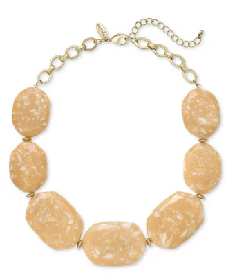 Style & Co Gold-Tone Gemstone Statement Necklace, 19" + 3" extender, Created for Macy's