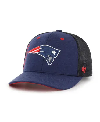 Men's '47 Brand Navy New England Patriots Pixelation Trophy Flex Hat