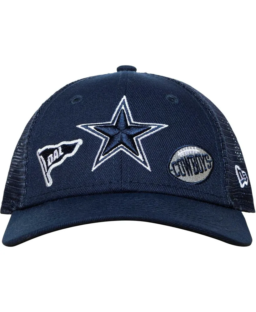 Girls Youth New Era Gray Dallas Cowboys Bouquet 9TWENTY Adjustable Hat