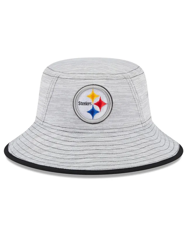 New Era Men's New Era Gray Pittsburgh Steelers Game Bucket Hat