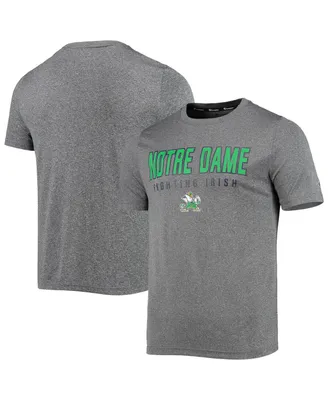 Men's Champion Gray Notre Dame Fighting Irish Stack T-shirt