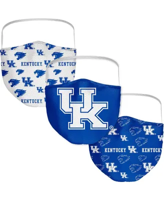 Men's and Women's Fanatics Kentucky Wildcats All Over Logo Face Covering 3-Pack