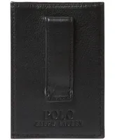 Polo Ralph Lauren Men's Pebbled Leather Card Case & Money Clip