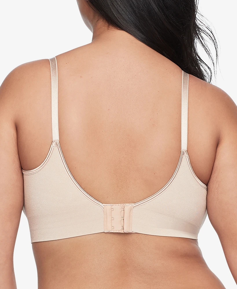 Warners Easy Does It Dig-Free Comfort Band with Seamless Stretch Wireless Lightly Lined Convertible Comfort Bra RM0911A