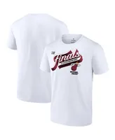 Men's Fanatics White Miami Heat 2023 Eastern Conference Champions Locker Room Big and Tall T-shirt