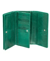 Mancini South Beach Rfid Secure Quadruple Fold Wallet