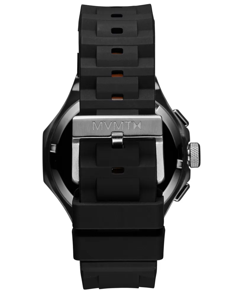 Mvmt Men's Raptor Black Silicone Strap Watch 46mm