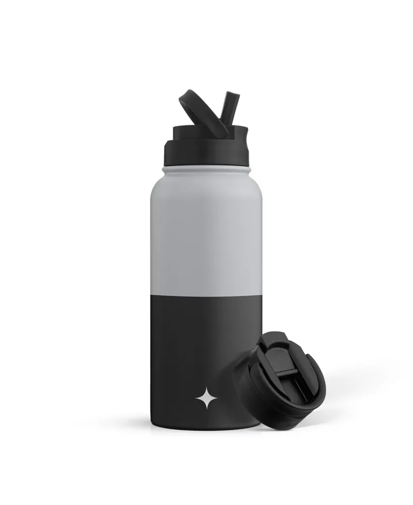 Water Bottle with Flip Lid, Sport Straw 32 oz