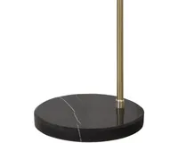 Fc Design Modern Standing Adjustable Floor Lamp with Metal Shade and Black Marble Base in Brass Gold Finish