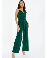 Quiz Women's Plisse Palazzo Jumpsuit