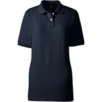 Lands' End Women's School Uniform Tall Short Sleeve Mesh Polo Shirt