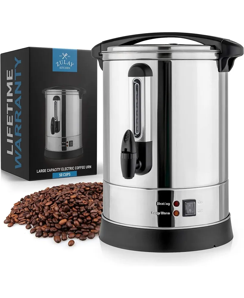 HomeCraft 30-Cup Stainless Steel Residential Coffee Urn at