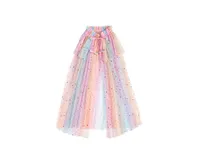 Child Girl's Pastel Rainbow Cape