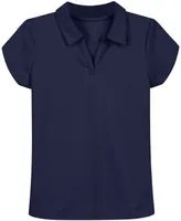 Nautica Big Girls Plus Uniform Short Sleeve Knit Performance Polo Shirt