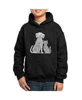 La Pop Art Boys Word Hooded Sweatshirt - Dogs and Cats