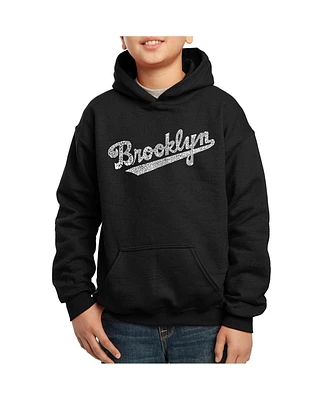 Big Boy's Word Art Hooded Sweatshirt - Brooklyn Neighborhoods