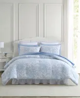 Laura Ashley Bedford Cotton Reversible Comforter Set Collection