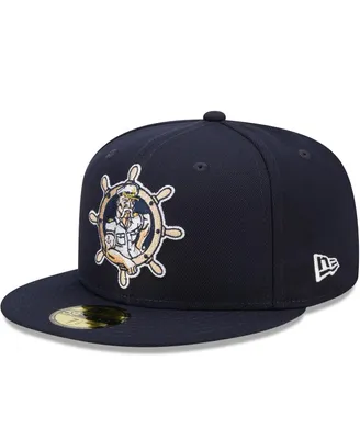 Men's New Era Navy Lake County Captains Marvel x Minor League 59FIFTY Fitted Hat