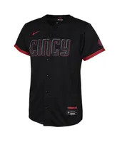 Toddler Boys and Girls Nike Black Cincinnati Reds 2023 City Connect Replica Jersey