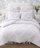 Laura Ashley Norah Solid Microfiber Piece Comforter Set