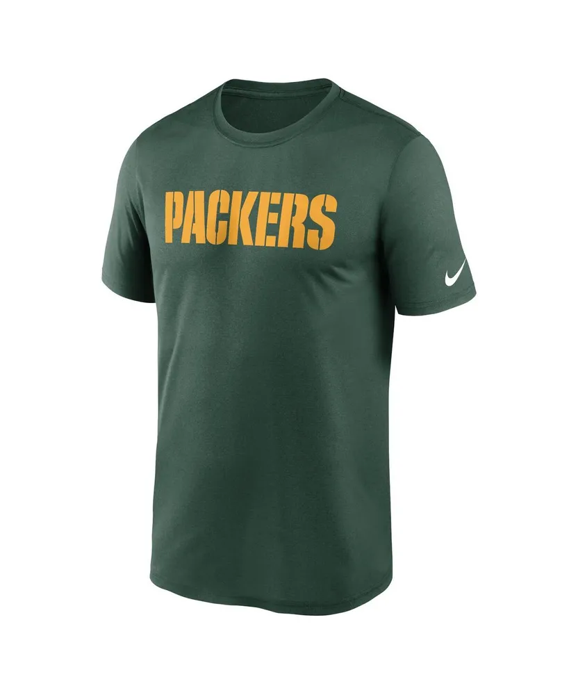 Men's Nike Green Bay Packers Legend Wordmark Performance T-shirt