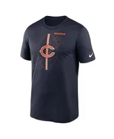Men's Nike Navy Chicago Bears Icon Legend Performance T-shirt