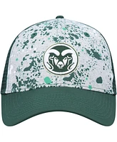 Men's Colosseum Gray, Green Colorado State Rams Love Fern Trucker Snapback Hat