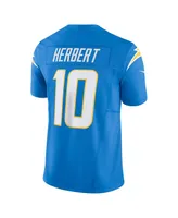 Men's Nike Justin Herbert Powder Blue Los Angeles Chargers Vapor F.u.s.e. Limited Jersey