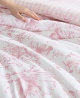 Laura Ashley Delphine Cotton Reversible 2 Piece Comforter Set