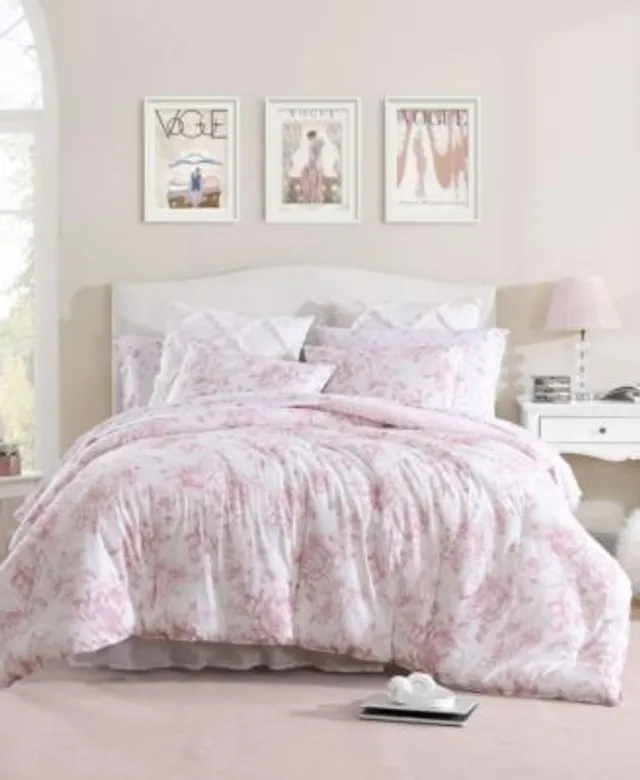 Laura Ashley Delphine Cotton Reversible Comforter Set Collection