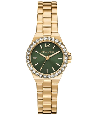 Michael Kors Women's Lennox Quartz Three-Hand Gold-Tone Stainless Steel Watch 30mm