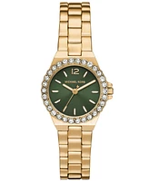 Michael Kors Women's Lennox Quartz Three-Hand Gold-Tone Stainless Steel Watch 30mm