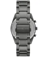 Michael Kors Men's Warren Quartz Chronograph Gunmetal-Tone Stainless Steel Watch 42mm