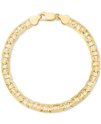Men's Mariner Link Chain Bracelet 14k Gold-plated Sterling Silver
