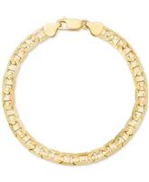 Men's Mariner Link Chain Bracelet 14k Gold-plated Sterling Silver