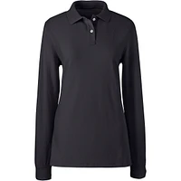 Lands' End Women's Long Sleeve Mesh Polo Shirt