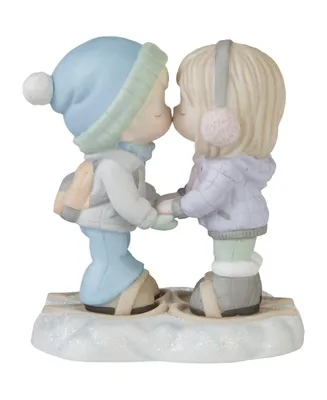 Precious Moments I'm Snow in Love with You Bisque Porcelain Figurine