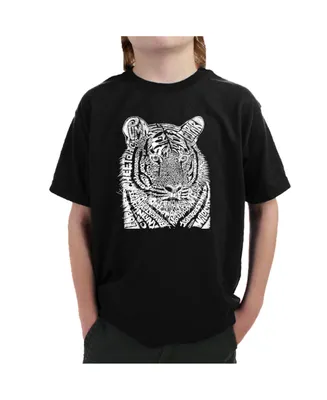 Big Boy's Word Art T-shirt - Cats